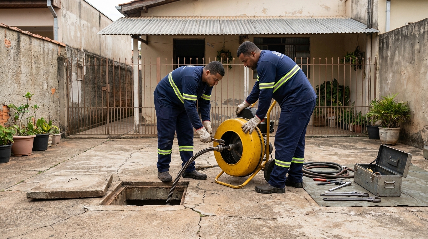 Desentupimento de esgoto perto de mim em Joinville‑SC